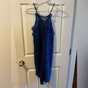 Blue free people dress